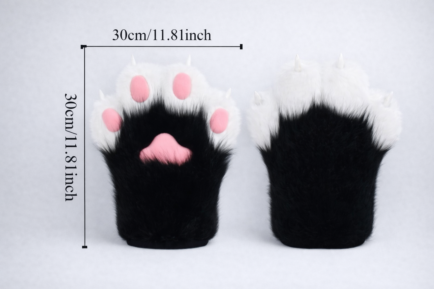 Realistic Furry Paw Gloves