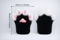 Realistic Furry Paw Gloves
