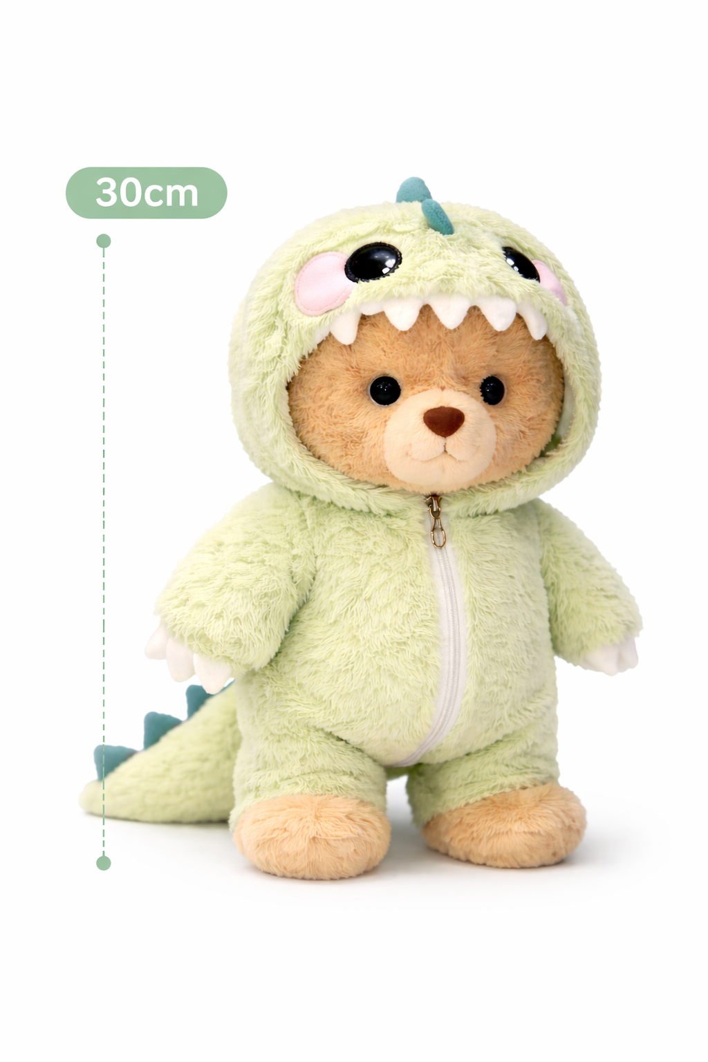Plush Teddy with Dino Costume