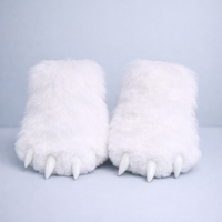 Realistic Furry Paw Gloves