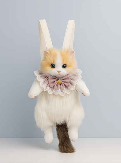 PawsyGram™ CuddleCat Plush Shoulder Bag